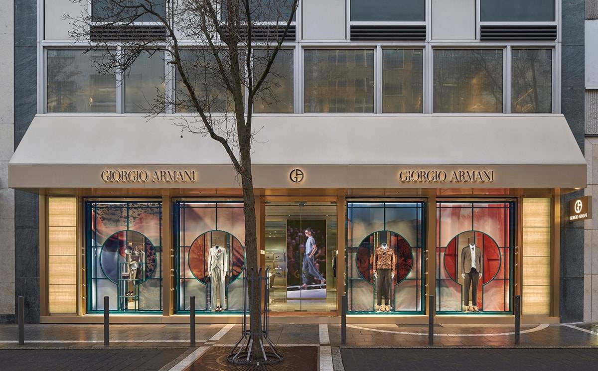 Wiedereröffnung der Giorgio-Armani-Boutique in Frankfurt