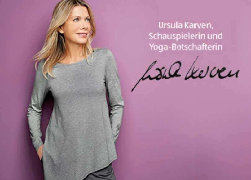Aldi Süd bietet Yoga-Kollektion mit Ursula Karven an Aldi Süd bietet Yoga-Kollektion mit Ursula Karven an