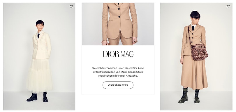 Dior enthüllt neue Website Dior enthüllt neue Website
