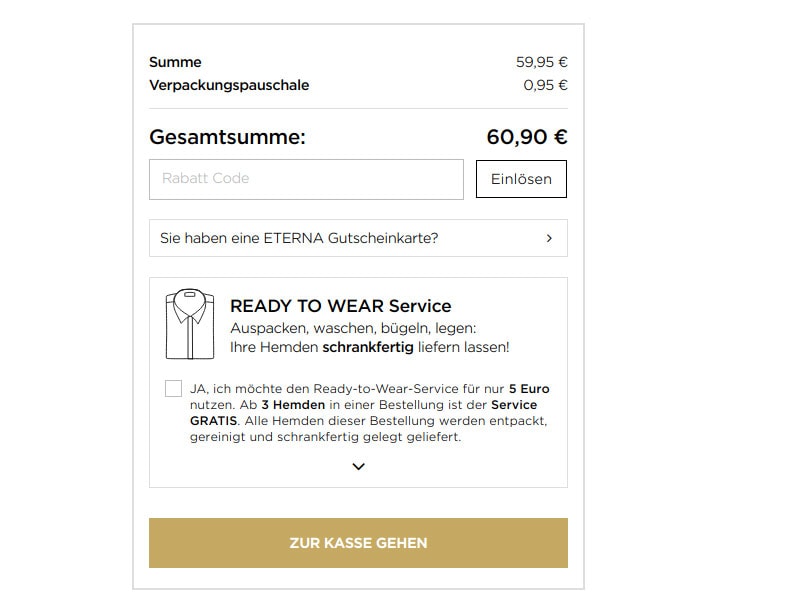 Komplett Ready-To-Wear: Eterna arbeitet mit Persil zusammen Komplett Ready-To-Wear: Eterna arbeitet mit Persil zusammen