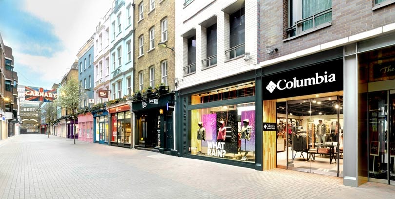 Columbia eröffnet Flagship-Store an der Londoner Carnaby Street Columbia eröffnet Flagship-Store an der Londoner Carnaby Street