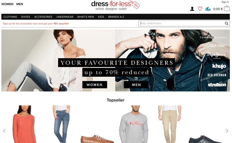 dress for less deutschland