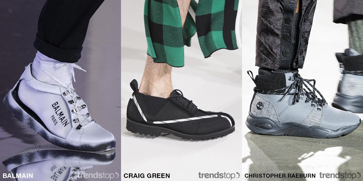 Schlüsselrichtungen der Herrenschuhmode Herbst/Winter 2019-20 Schlüsselrichtungen der Herrenschuhmode Herbst/Winter 2019-20