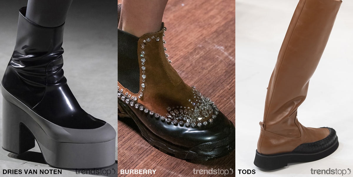 Schlüssel-Catwalk-Richtungen der Damenschuhmode Herbst/Winter 2019-20 Schlüssel-Catwalk-Richtungen der Damenschuhmode Herbst/Winter 2019-20