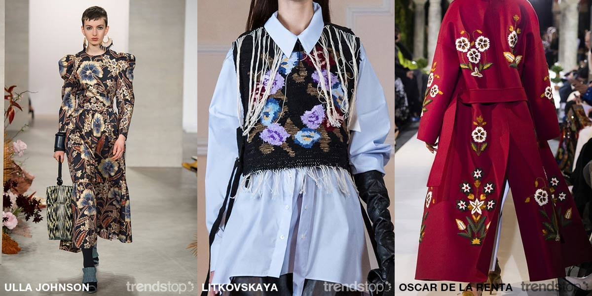 Schlüssel-Catwalk-Printrichtungen der Damenmode Herbst/Winter 2019-20 Schlüssel-Catwalk-Printrichtungen der Damenmode Herbst/Winter 2019-20