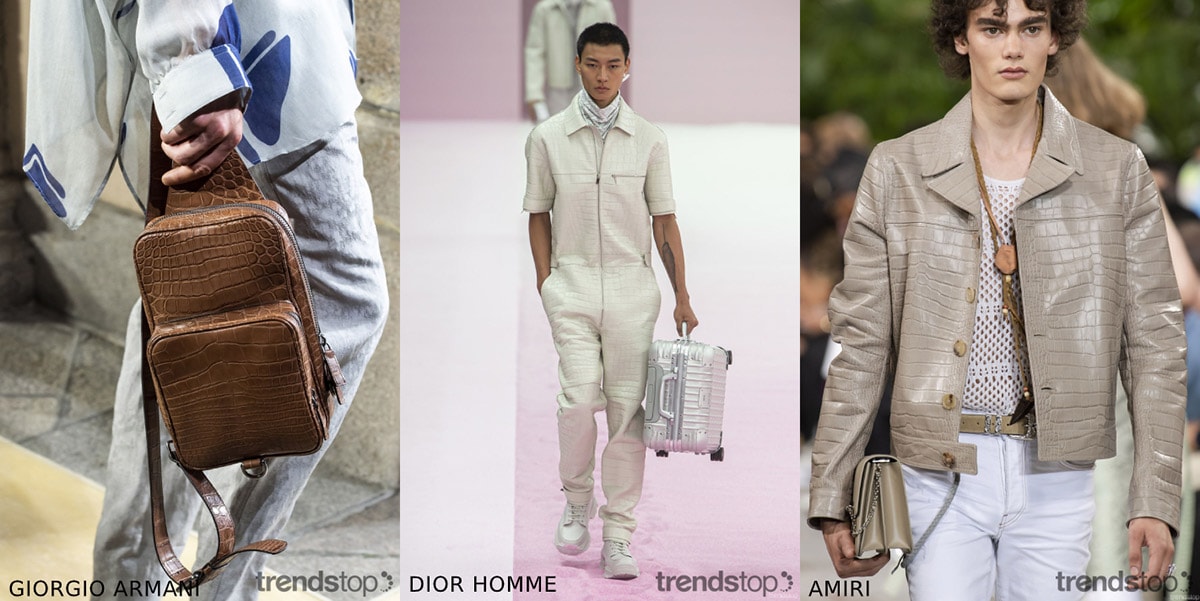Schlüssel-Materialtrends der Laufstege: Männermode Frühjahr/Sommer 2020 Schlüssel-Materialtrends der Laufstege: Männermode Frühjahr/Sommer 2020