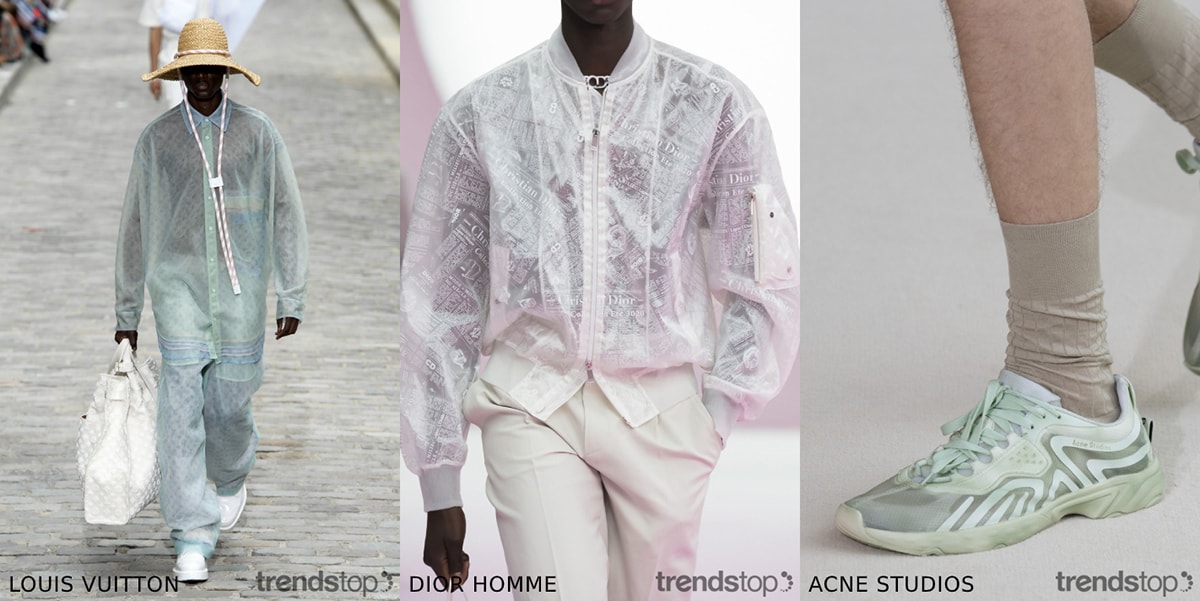 Schlüssel-Materialtrends der Laufstege: Männermode Frühjahr/Sommer 2020 Schlüssel-Materialtrends der Laufstege: Männermode Frühjahr/Sommer 2020
