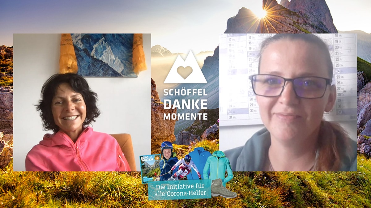 „Schöffel Danke Momente“: Schöffel Athleten überraschen Corona-Helfer per Videocall „Schöffel Danke Momente“: Schöffel Athleten überraschen Corona-Helfer per Videocall