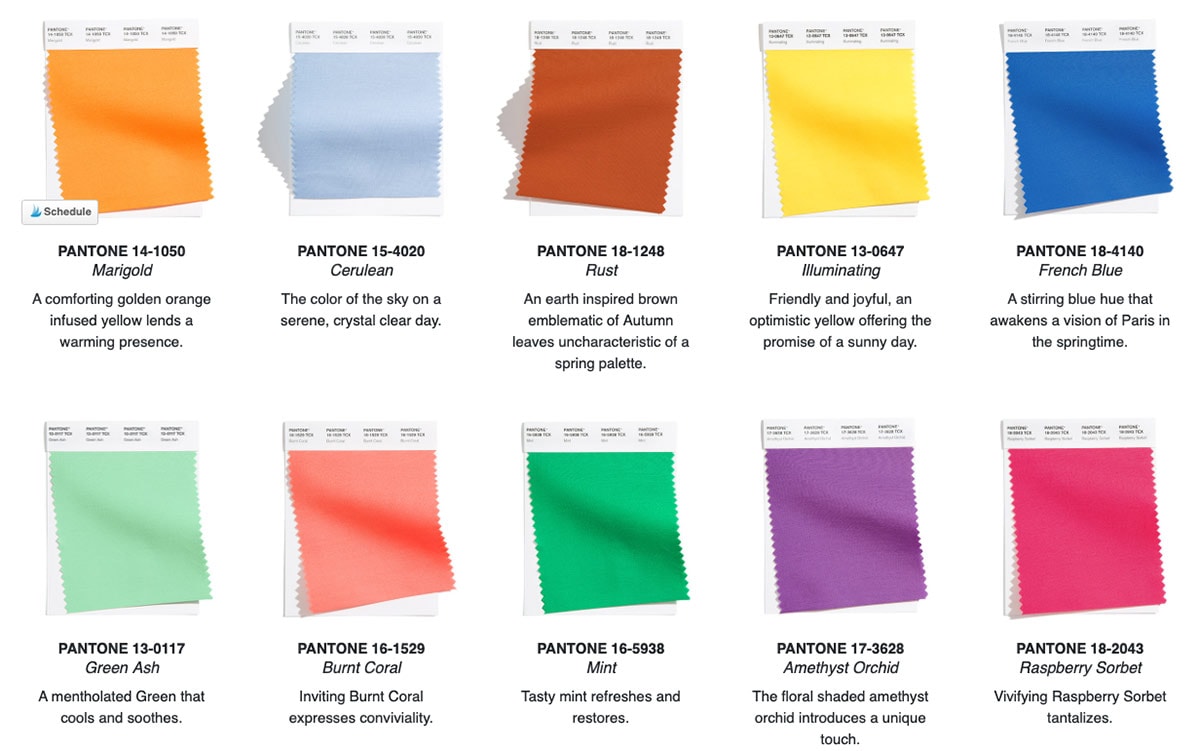 NYFW: Pantone präsentiert die Farben der Saison Frühjahr/Sommer 2021 NYFW: Pantone präsentiert die Farben der Saison Frühjahr/Sommer 2021